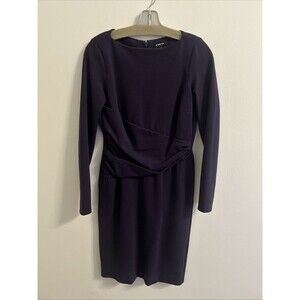 Worth Women’s Long-Sleeve Purple Sheath Dress, Sz 4